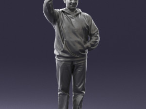 man in green t-shirt 0235 3d print ready Modelo de impresión 3D