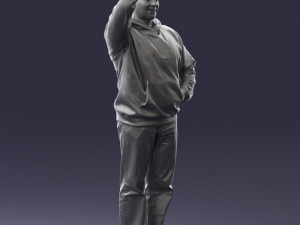man in green t-shirt 0235 3d print ready Modelo de impresión 3D