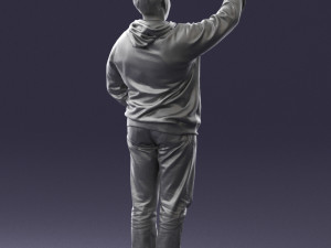 man in green t-shirt 0235 3d print ready Modelo de impresión 3D