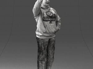 man in green t-shirt 0235 3d print ready Modelo de impresión 3D