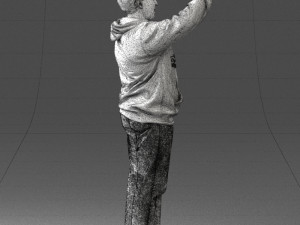 man in green t-shirt 0235 3d print ready Modelo de impresión 3D