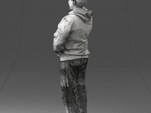 man in green t-shirt 0235 3d print ready Modelo de impresión 3D