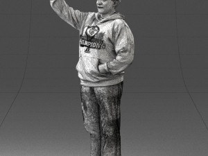 man in green t-shirt 0235 3d print ready Modelo de impresión 3D