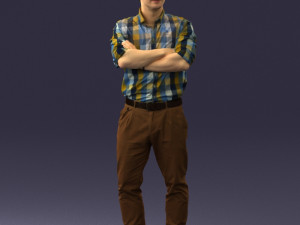 man in brown pants 0237 3D 모델
