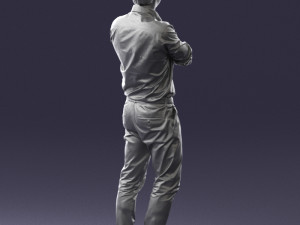 man in brown pants 0237 3D Model