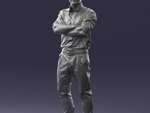 man in brown pants 0237 3D Model
