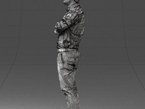 man in brown pants 0237 3D Model