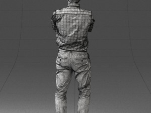 man in brown pants 0237 3d print ready 3D 프린트 모델