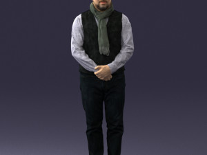 man in pose 0239 3D Model