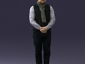 man in pose 0239 3D Модель