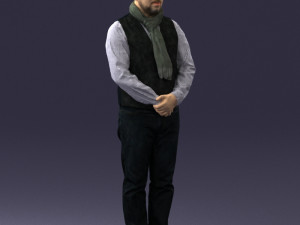 man in pose 0239 3D Модель