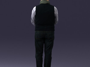 man in pose 0239 3D Модель