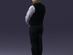 man in pose 0239 3D Модель