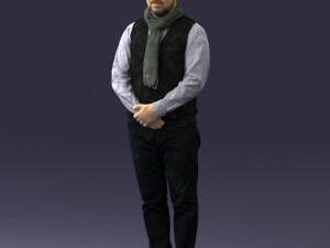 man in pose 0239 3D Модель
