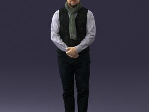 man in pose 0239 3D Модель