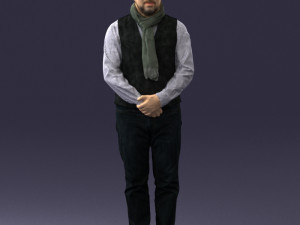 man in pose 0239 3D Модель