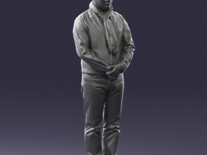 man in pose 0239 3D Модель