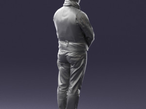 man in pose 0239 3D Модель