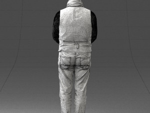 man in pose 0239 3D Модель