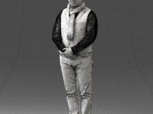 man in pose 0239 3D Модель