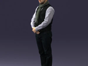 man in pose 0239 3d print ready 3D Print Model