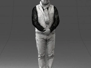 man in pose 0239 3d print ready 3D Print Model