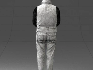 man in pose 0239 3d print ready 3D Print Model