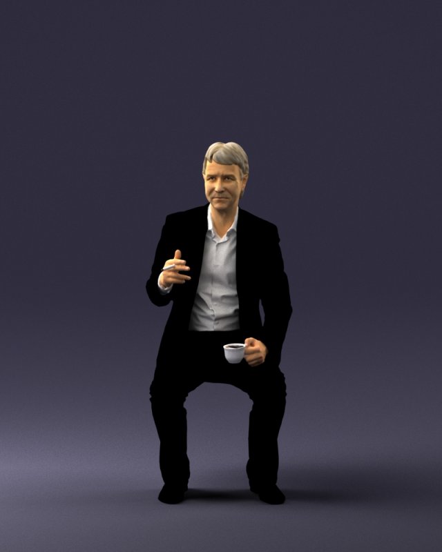 man in pose 0240 Modelo 3D .c4d .max .obj .3ds .fbx .stl .blend 