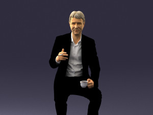 man in pose 0240 Modelo 3D