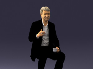 man in pose 0240 Modelo 3D