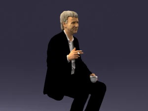 man in pose 0240 3D Model