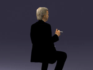 man in pose 0240 3D Model