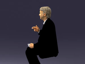 man in pose 0240 3D Model