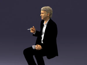 man in pose 0240 3D Model