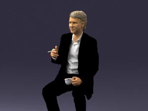 man in pose 0240 3D Model