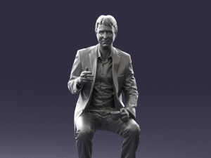 man in pose 0240 Modelo 3D