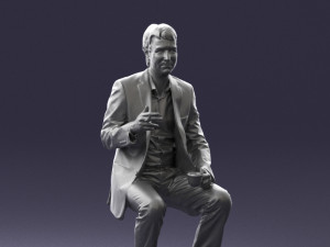 man in pose 0240 Modelo 3D