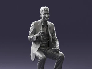 man in pose 0240 3D Model