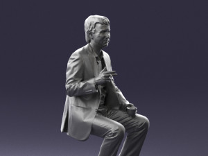man in pose 0240 Modelo 3D