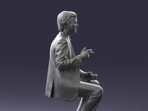 man in pose 0240 3D Model