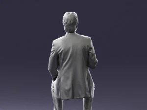 man in pose 0240 3D Model