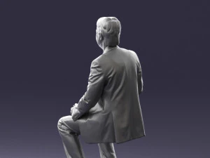 man in pose 0240 3D Model