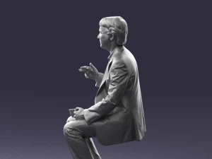 man in pose 0240 3D Model