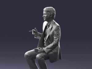 man in pose 0240 Modelo 3D