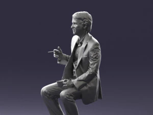 man in pose 0240 3D Model