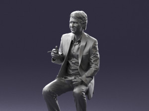 man in pose 0240 Modelo 3D