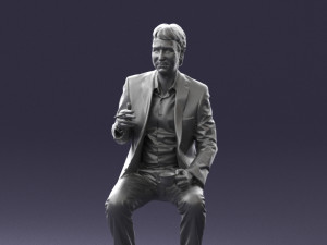 man in pose 0240 Modelo 3D