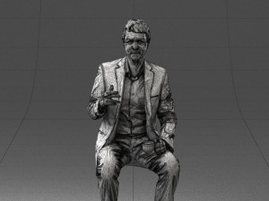 man in pose 0240 Modelo 3D
