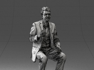man in pose 0240 Modelo 3D