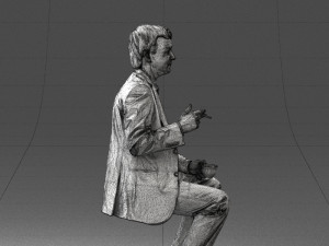 man in pose 0240 Modelo 3D